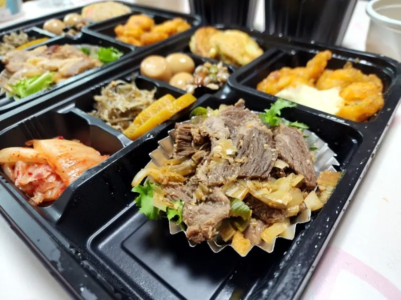 런치바스켓 단체도시락 실제 사진