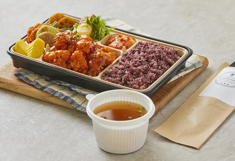 런치바스켓 단체도시락 실제 사진