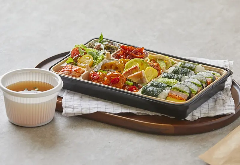 런치바스켓 단체도시락 실제 사진