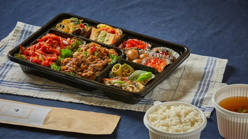 런치바스켓 단체도시락 실제 사진