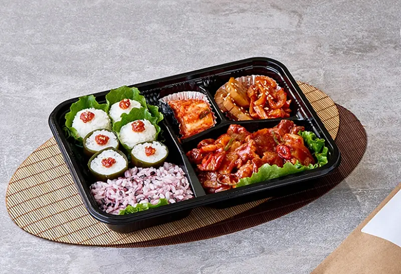 런치바스켓 단체도시락 실제 사진