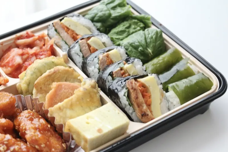 런치바스켓 단체도시락 실제 사진