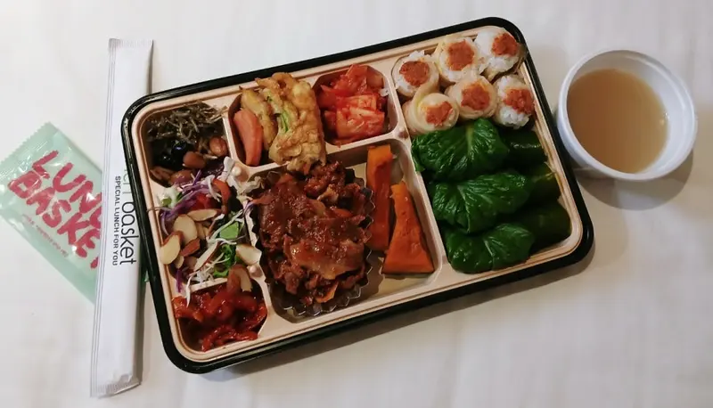 런치바스켓 단체도시락 실제 사진