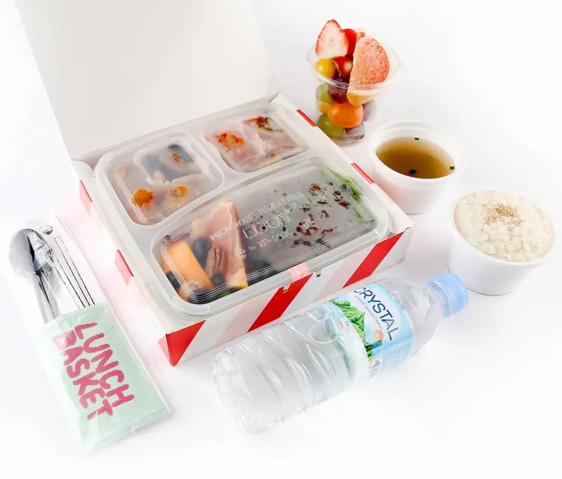 런치바스켓 단체도시락 실제 사진