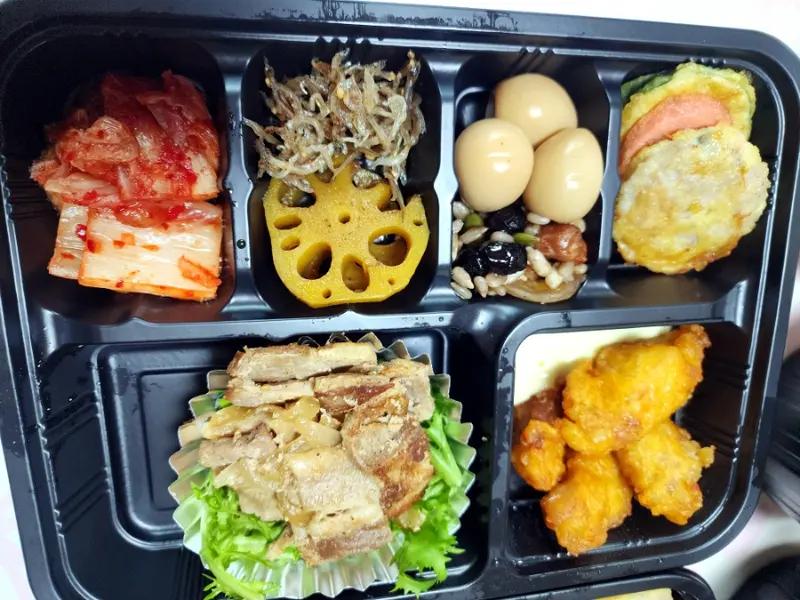 런치바스켓 단체도시락 실제 사진