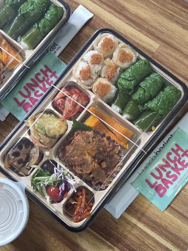 런치바스켓 단체도시락 실제 사진