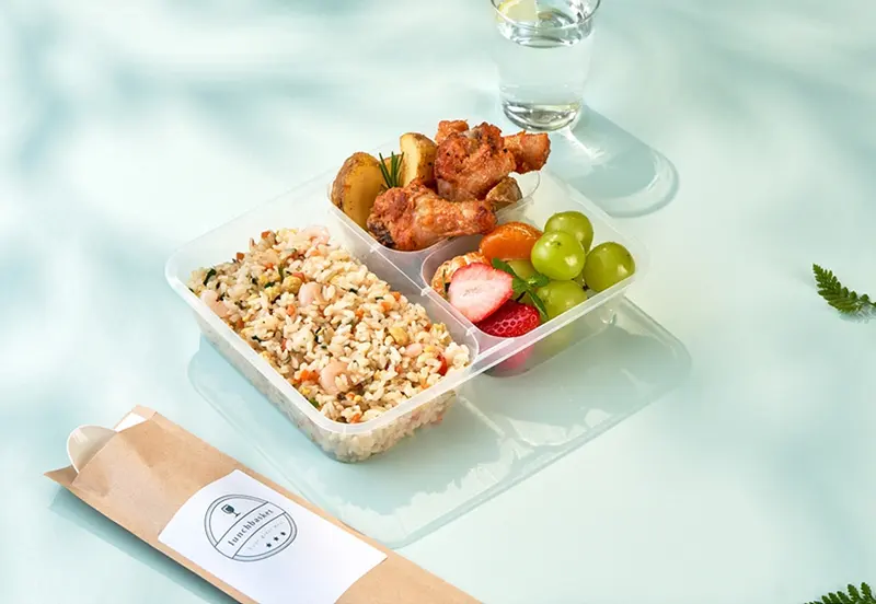 런치바스켓 단체도시락 실제 사진