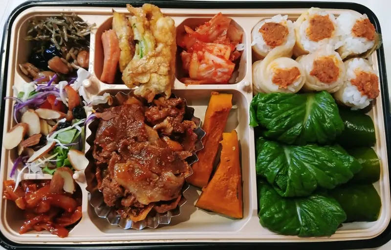 런치바스켓 단체도시락 실제 사진