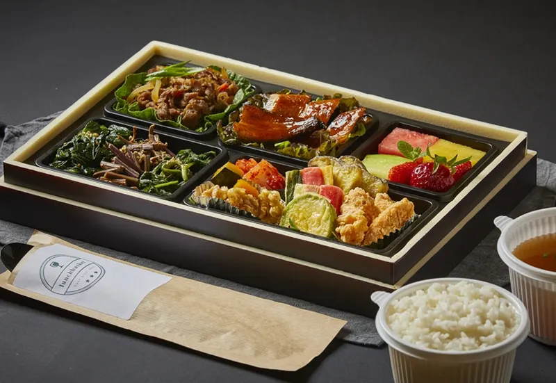 런치바스켓 단체도시락 실제 사진