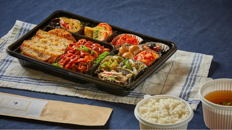 런치바스켓 단체도시락 실제 사진