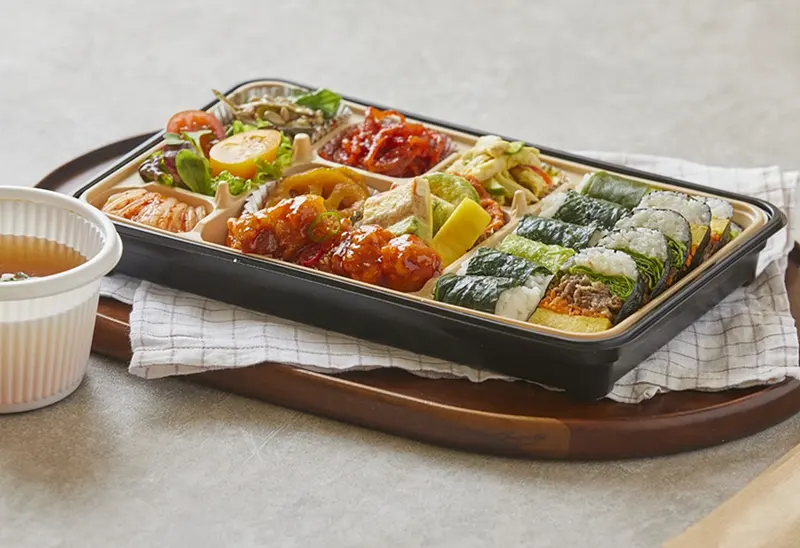 런치바스켓 단체도시락 실제 사진