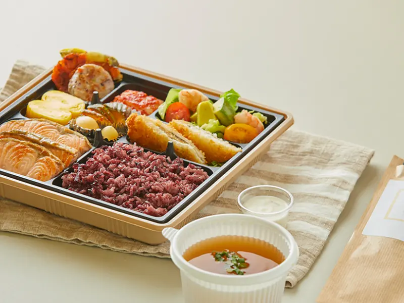 런치바스켓 단체도시락 실제 사진