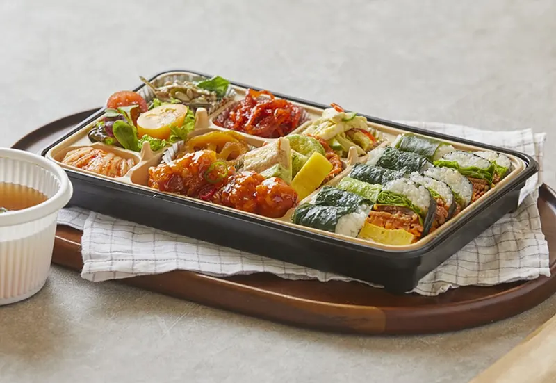 런치바스켓 단체도시락 실제 사진