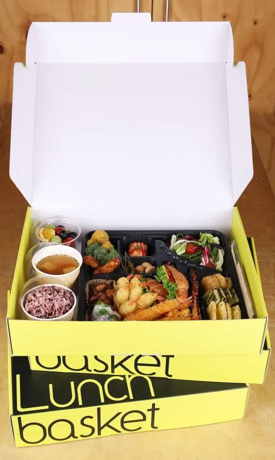 런치바스켓 단체도시락 실제 사진