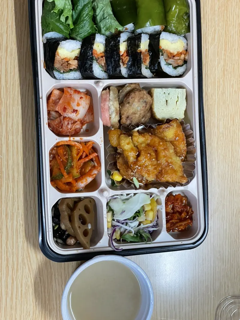 런치바스켓 단체도시락 실제 사진