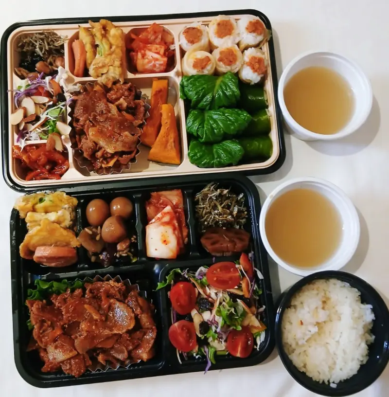 런치바스켓 단체도시락 실제 사진