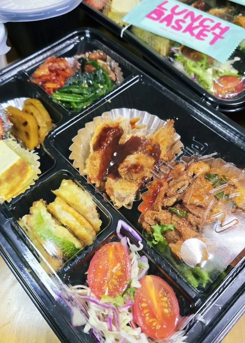 런치바스켓 단체도시락 실제 사진
