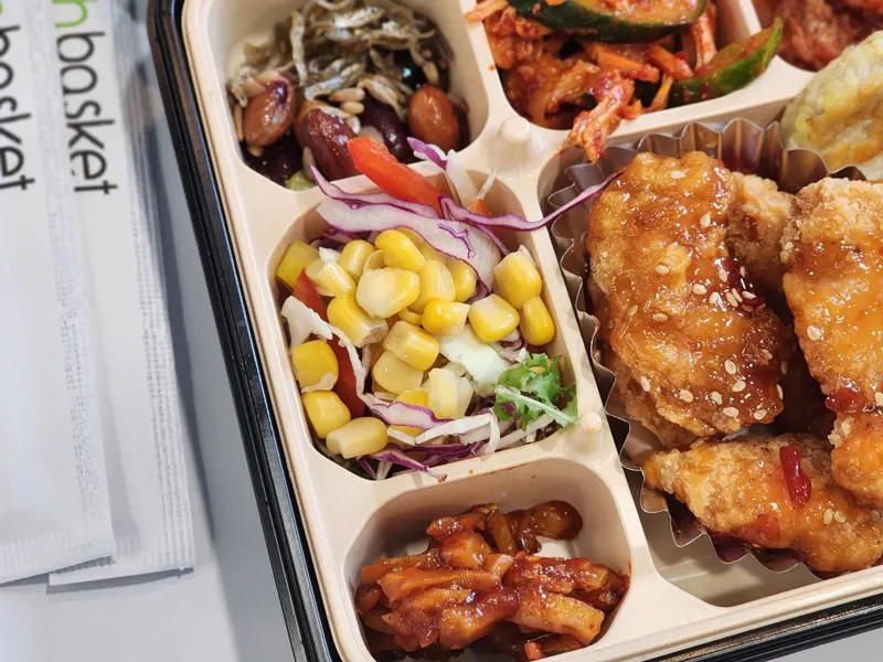 런치바스켓 단체도시락 실제 사진