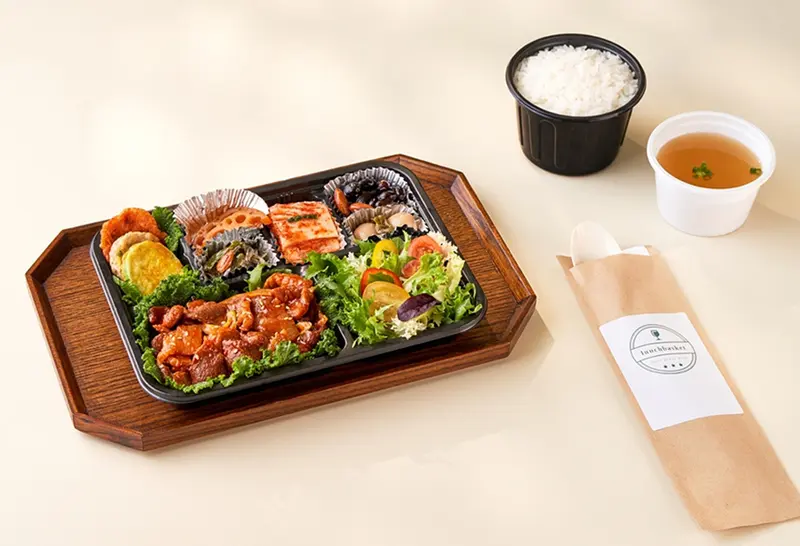 런치바스켓 단체도시락 실제 사진