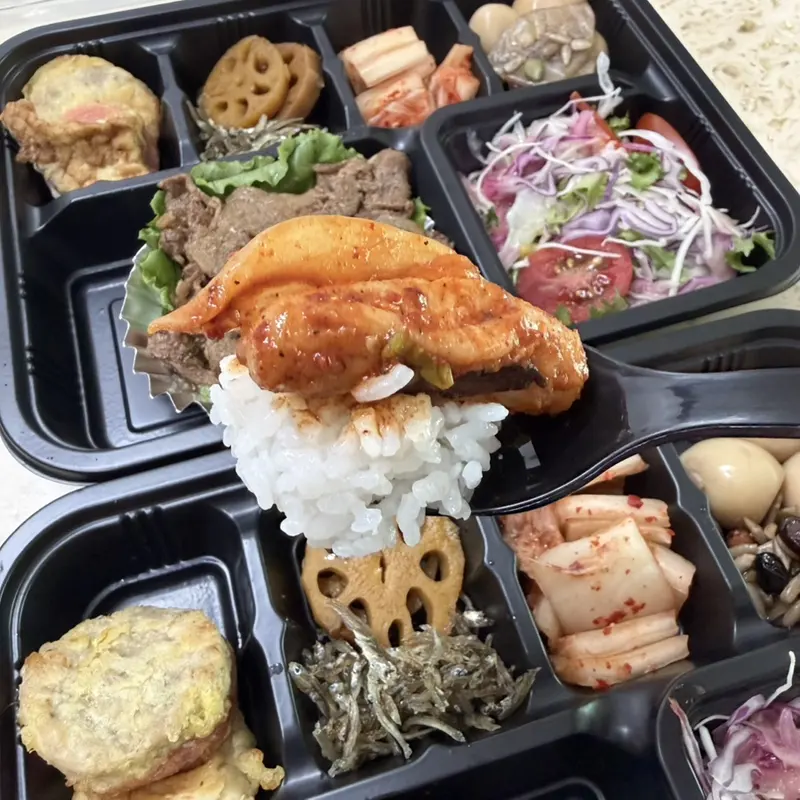 런치바스켓 단체도시락 실제 사진