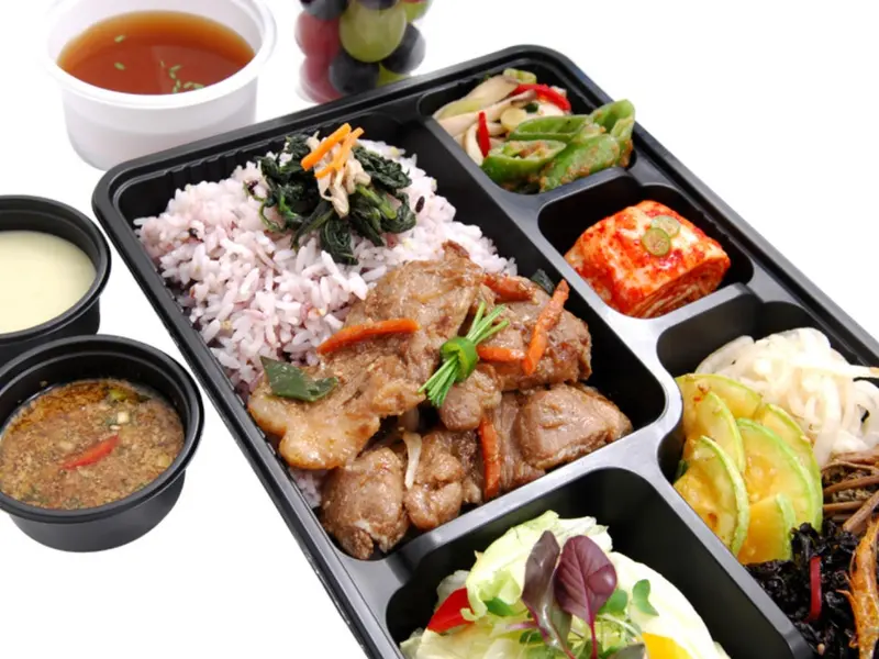 런치바스켓 단체도시락 실제 사진