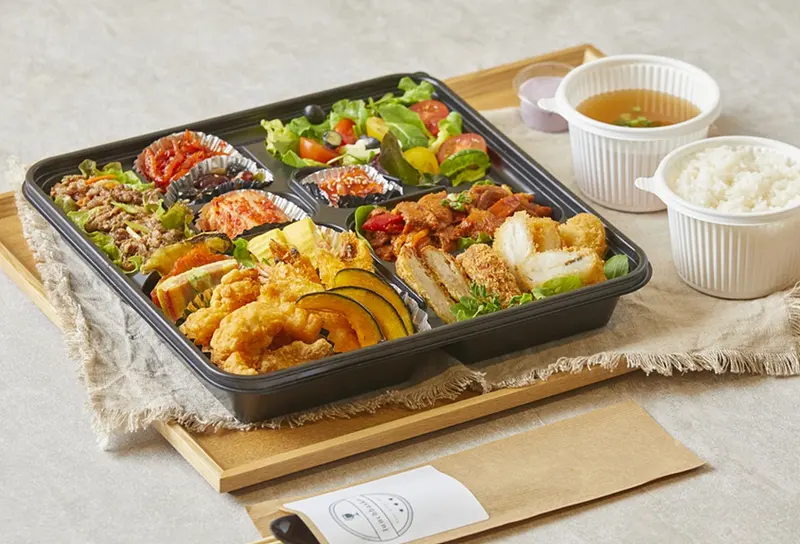 런치바스켓 단체도시락 실제 사진