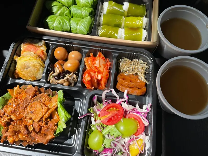 런치바스켓 단체도시락 실제 사진