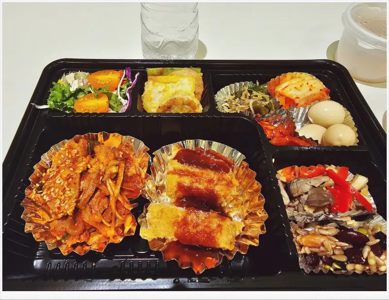 런치바스켓 단체도시락 실제 사진