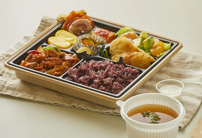 런치바스켓 단체도시락 실제 사진