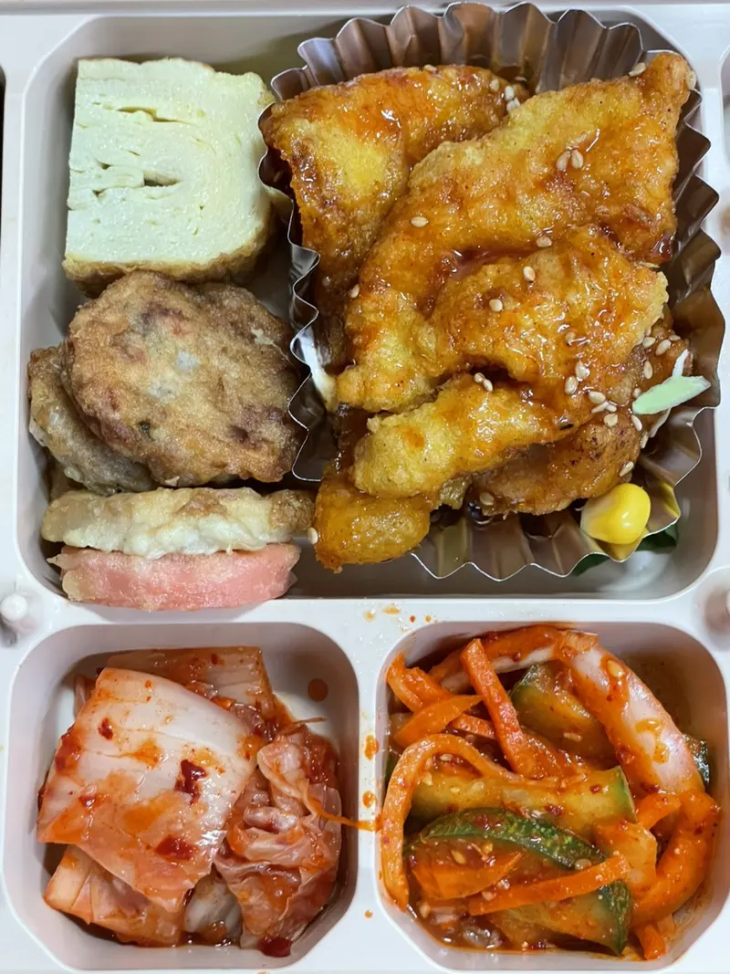 런치바스켓 단체도시락 실제 사진