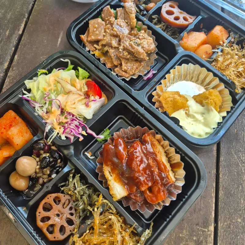 런치바스켓 단체도시락 실제 사진