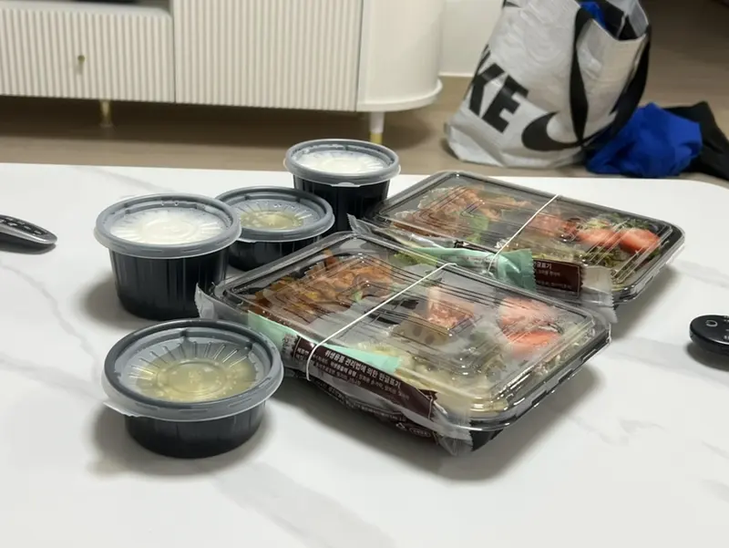 런치바스켓 단체도시락 실제 사진