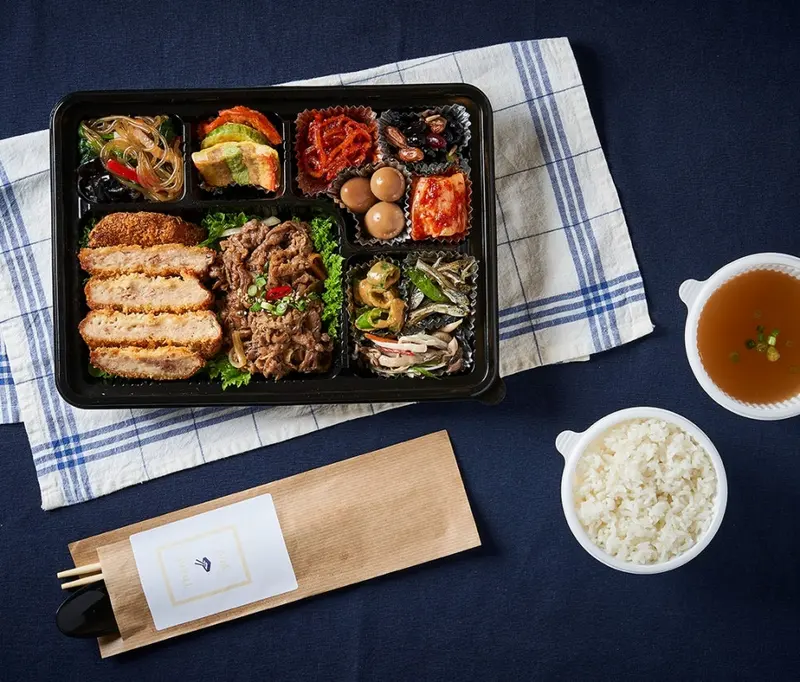 런치바스켓 단체도시락 실제 사진