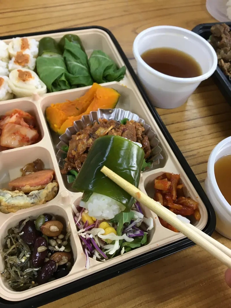 런치바스켓 단체도시락 실제 사진