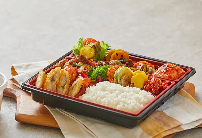 런치바스켓 단체도시락 실제 사진