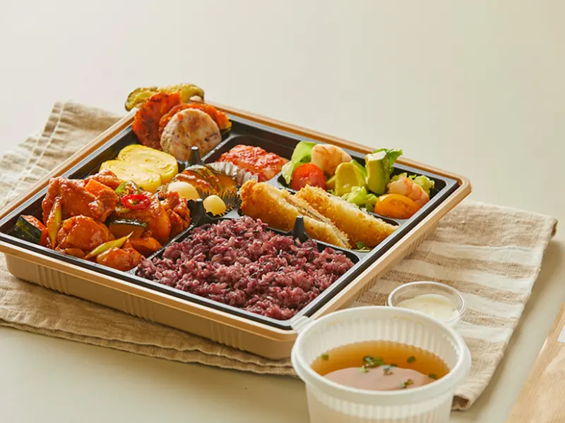런치바스켓 단체도시락 실제 사진