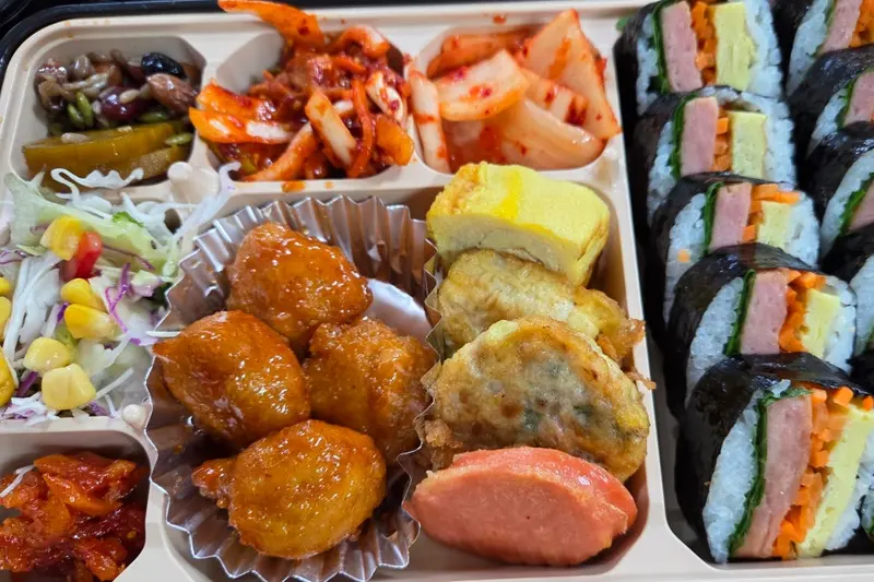 런치바스켓 단체도시락 실제 사진