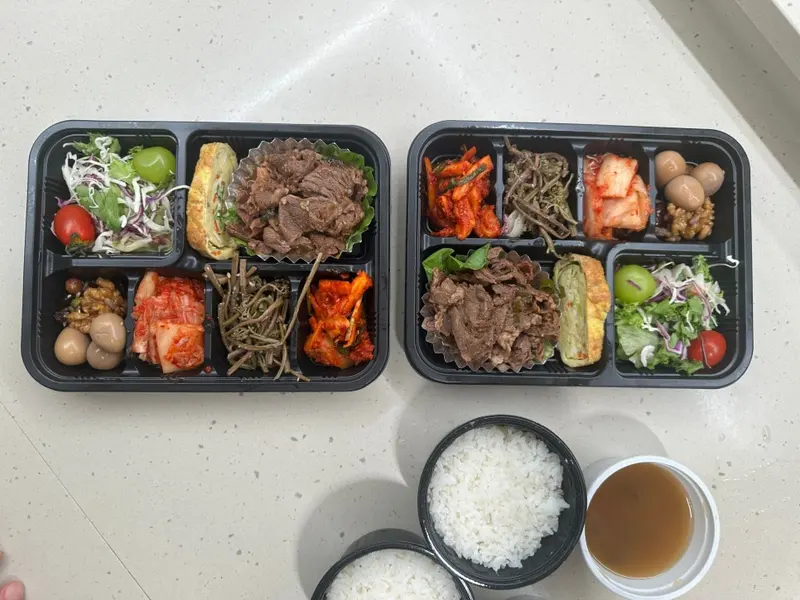 런치바스켓 단체도시락 실제 사진