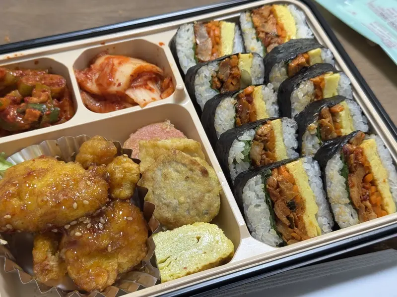 런치바스켓 단체도시락 실제 사진