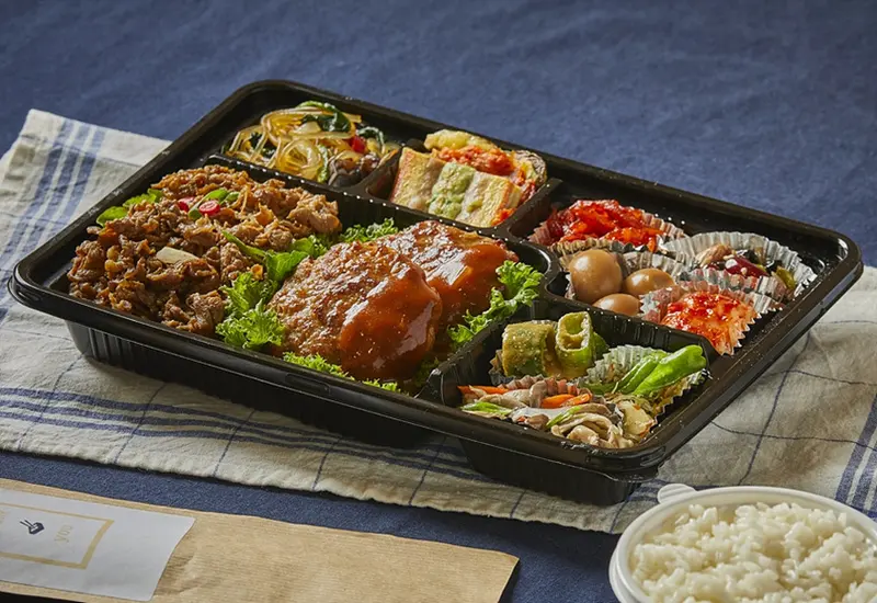 런치바스켓 단체도시락 실제 사진