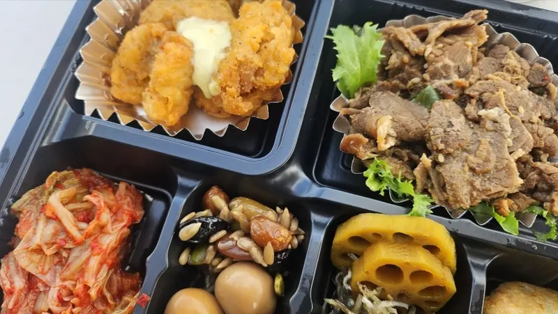 런치바스켓 단체도시락 실제 사진