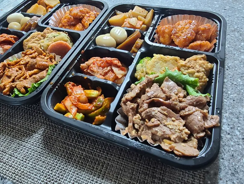 런치바스켓 단체도시락 실제 사진