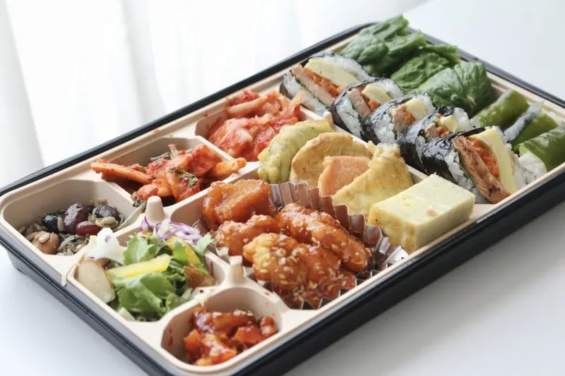 런치바스켓 단체도시락 실제 사진