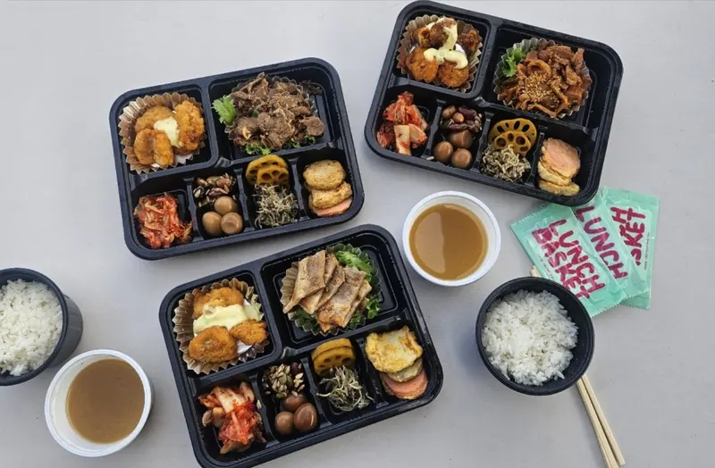 런치바스켓 단체도시락 실제 사진