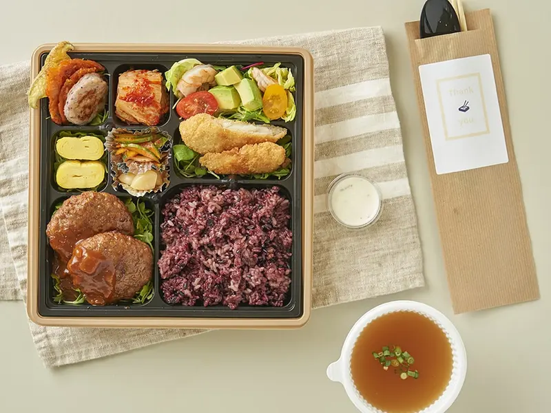 런치바스켓 단체도시락 실제 사진