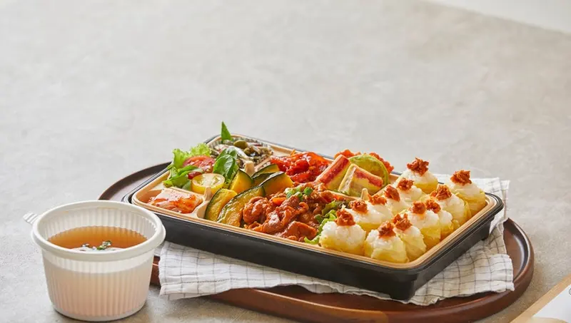 런치바스켓 단체도시락 실제 사진