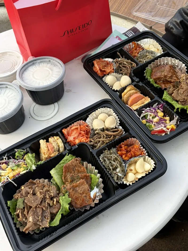 런치바스켓 단체도시락 실제 사진