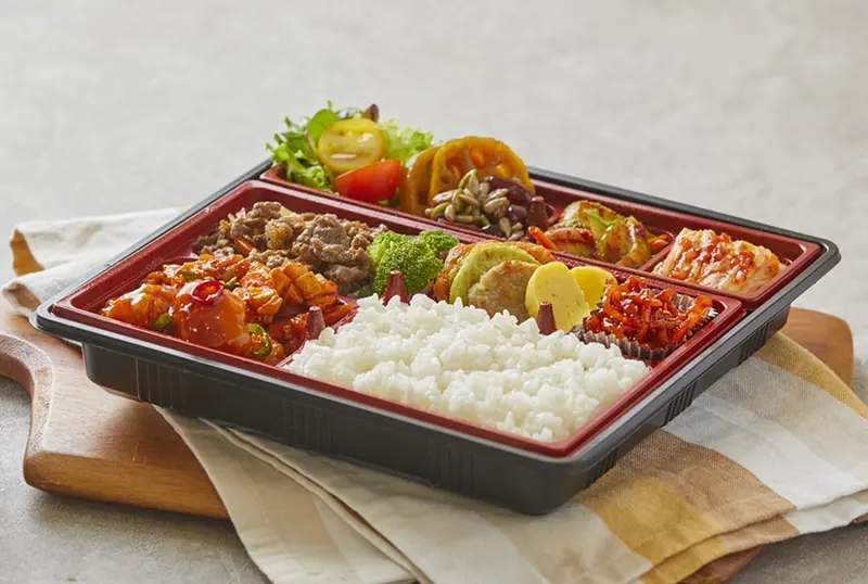 런치바스켓 단체도시락 실제 사진