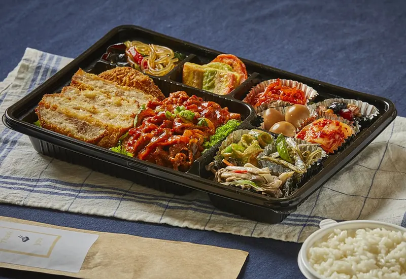 런치바스켓 단체도시락 실제 사진
