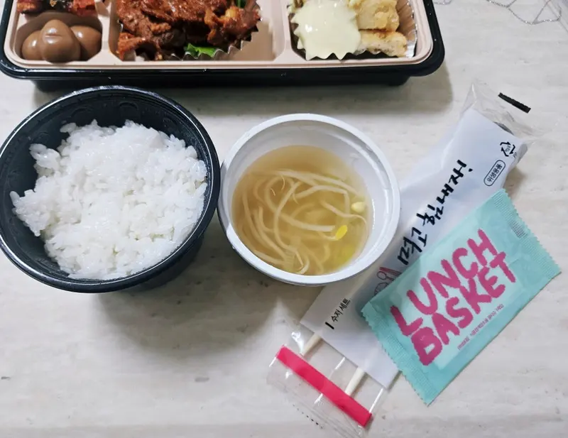 런치바스켓 단체도시락 실제 사진
